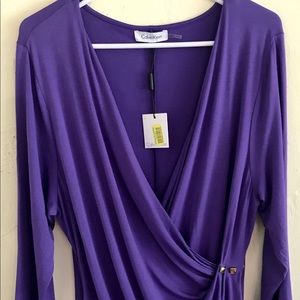 Calvin Klein dressy top size large new with tag